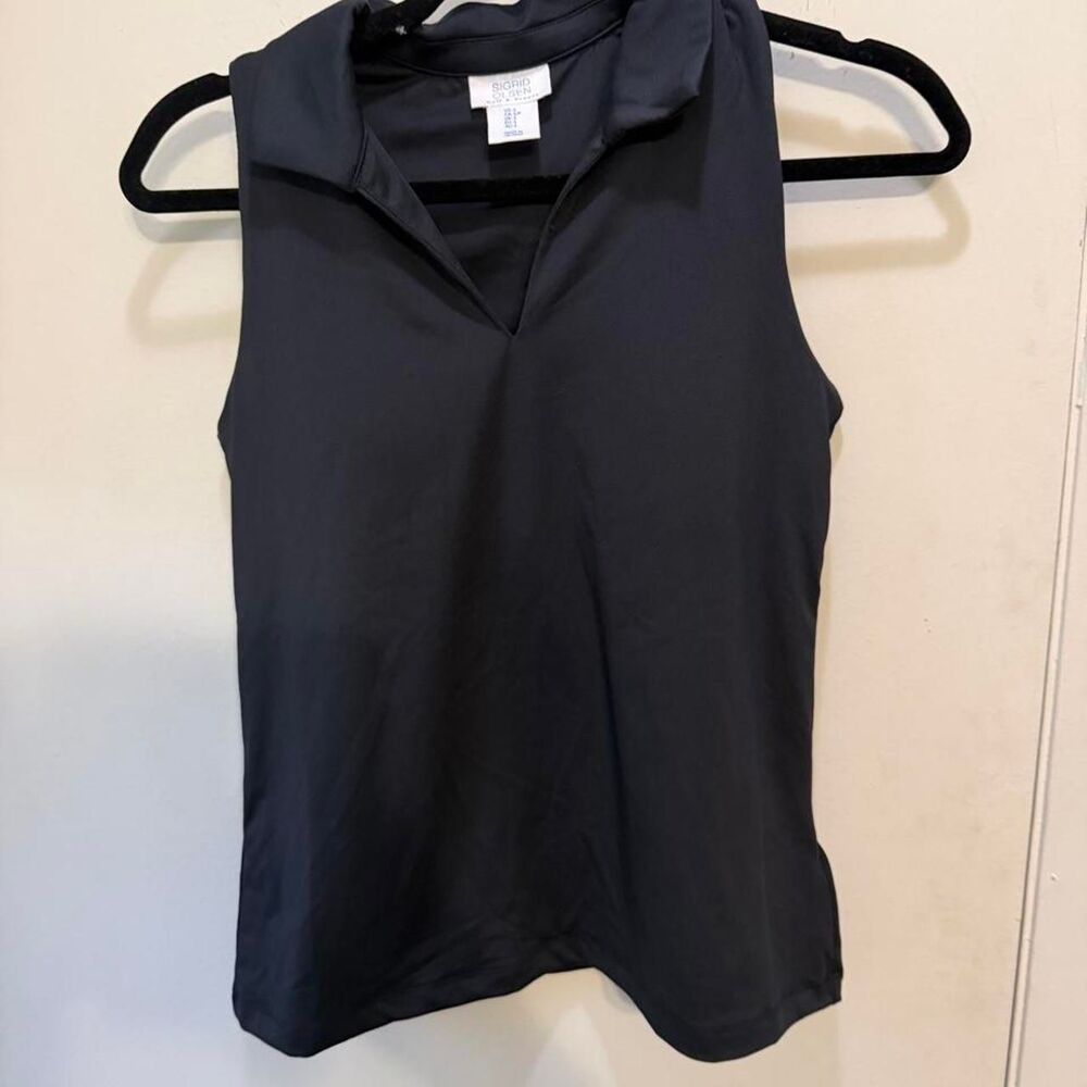Sigrid-olsen Women's Black and Grey Polo-shirts